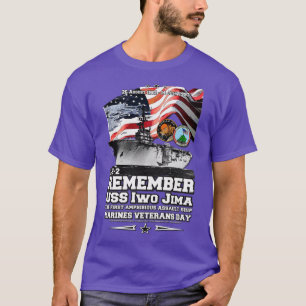 T-shirt US Iwo Jima LHD7 anciens combattants des navires d