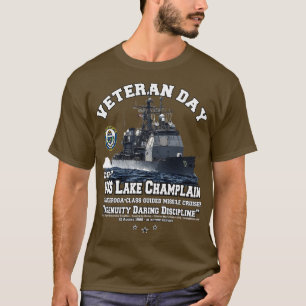 T-shirt US Lake Champlain CG57 Navy Cruiser vétérans