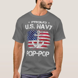 T-shirt US Na vy Proud PopPop Proud US Na vy Grandpa Fath
