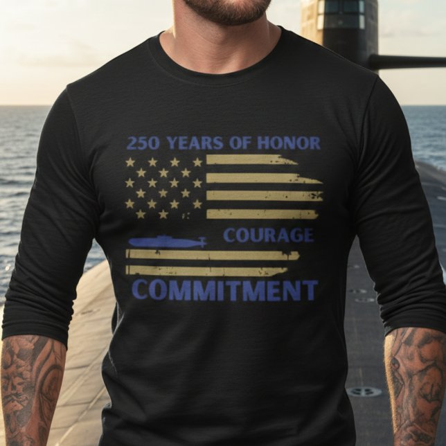 T-shirt US Navy 250th Anniversary Submarine Honor Tee (Créateur téléchargé)