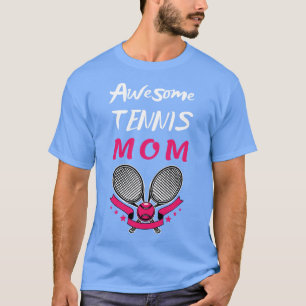 T-shirt US Open Tennis Mom Racket et balle 1