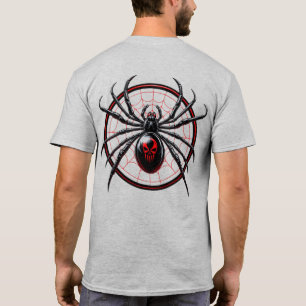 T-shirt US Spyder Ryders - Black Widow Round Web Back
