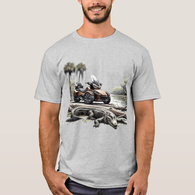 T-shirt US Spyder Ryders - Marais & Gator (Devant)