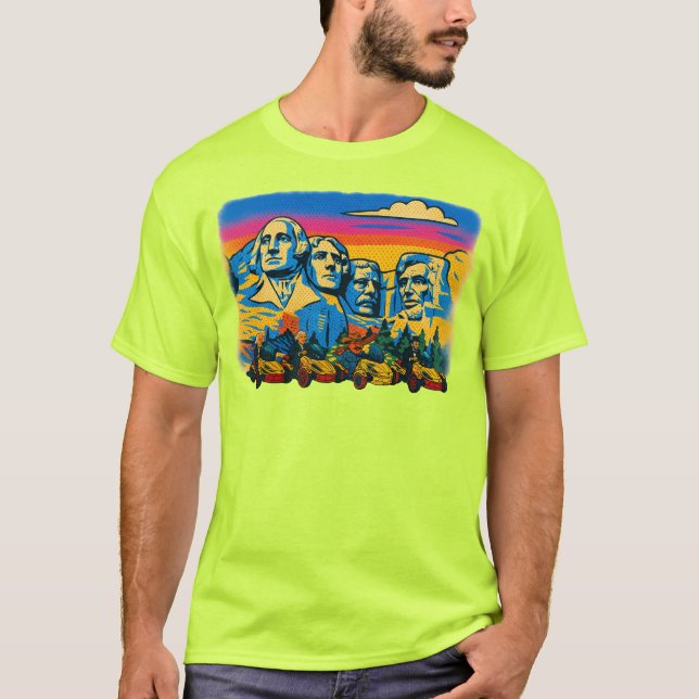 T-shirt US Spyder Ryders - Mt. Rushmore (Devant)