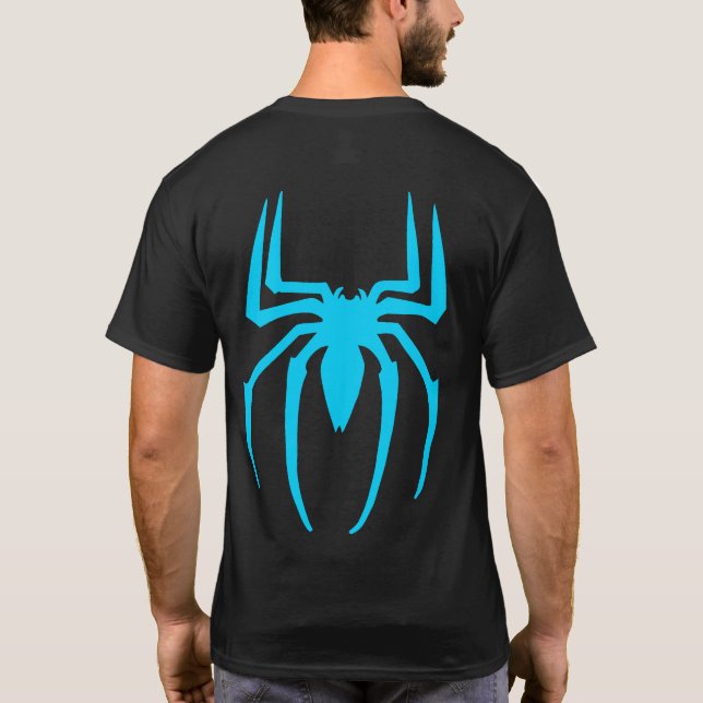 T-shirt US Spyder Ryders - Spider Back Blue (Dos)
