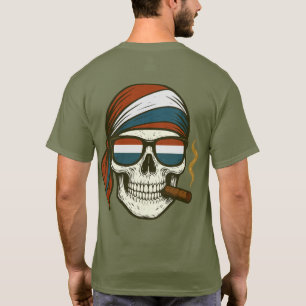T-shirt US Spyder Ryders - Spyder Skull RWB Scarf Glass 2S