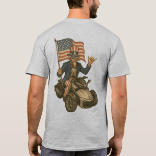 T-shirt US Spyder Ryders - Spyder Uncle Sam Drapeau 2S