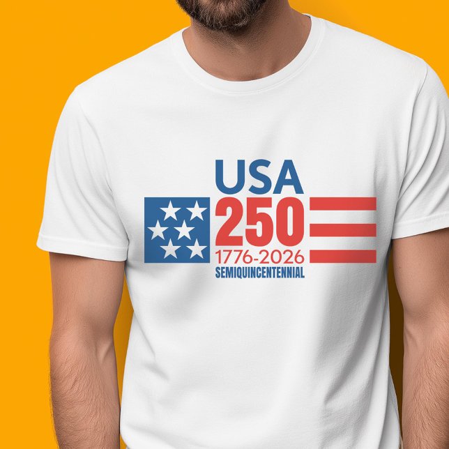 T-shirt USA 250 - America's 250th Birthday - Stars Stripes (Celebrate the USA with a collectible 250th America Birthday Shirt)