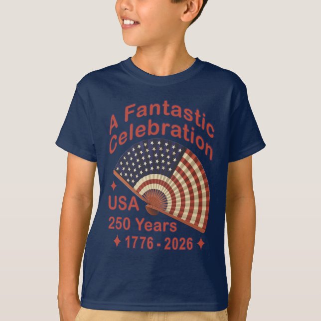 T-shirt USA 250 Years Patriotic Fan Design – 1776-2026  (Devant)