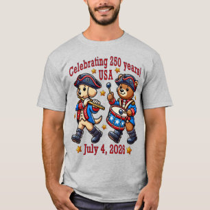T-shirt USA 250th Anniversary Souvenir - Uniforme patrioti