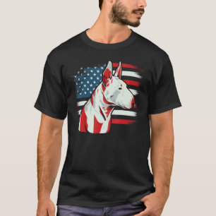 T-shirt USA 4 juillet Bull Terrier Patriotique American Bu
