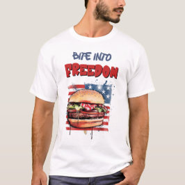 T-shirt USA 4 juillet Burgers Grill, Chill & Celebration