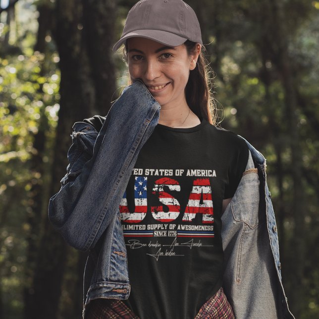 T-shirt USA 4 juillet fête de l'indépendance avec humour (Créateur téléchargé)