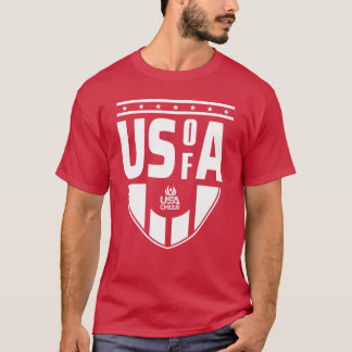 T-shirt USA Cheer Black US of A Fan Tee
