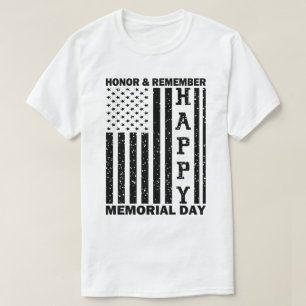 T-shirt Usa Drapeau Honneur Se souvenir Joyeux Jour commém