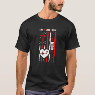 T-shirt Usa Drapeau Nicu Médicale Soins néonatals intensif