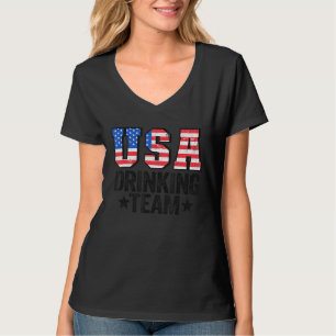 T-shirt Usa Drick Team Us American Flag 4 juillet Bee