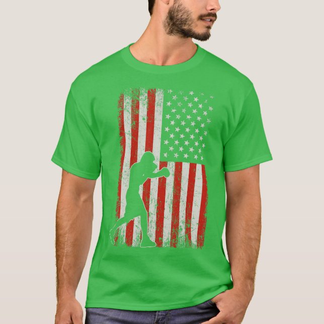 T-shirt USA Flag Boxing (Devant)