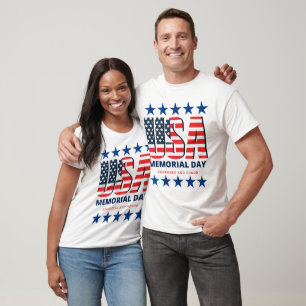 T-shirt USA Flag Memorial Day 2024