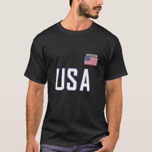 T-shirt USA Flag Soccer Team Cool Football Équipement Homm