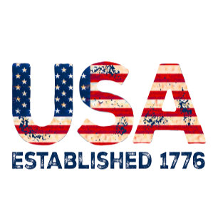 T-shirt USA fondée 1776