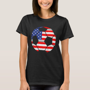 T-shirt USA Football Monde Football Fan américain Pays Bal