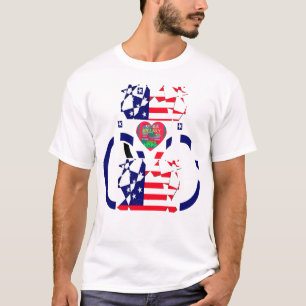 T-shirt USA Hope Beau drapeau national Extraordinaire Desi