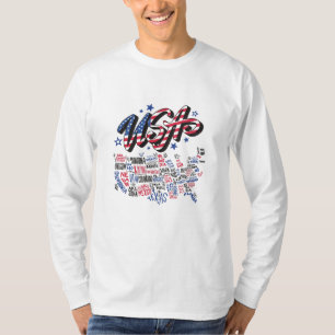 T-shirt USA Map Etats-Unis Amérique Amérique