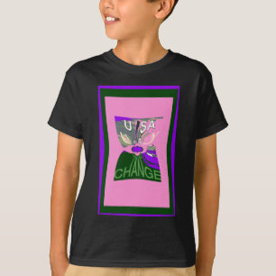 T-shirt USA Millennial rose change vecteur Inspiration