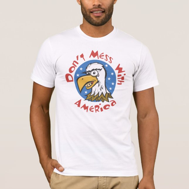 T-shirt USA-ne pas faire du mal avec l'Amérique (Devant)