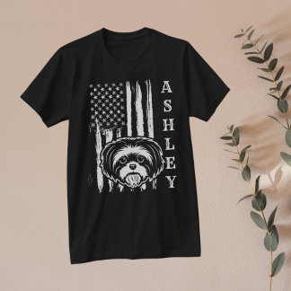 T-shirt USA Patriot Shih tzu Dog US Pet
