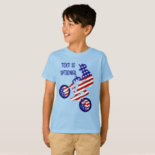 T-shirt USA Patriotic Biking BMX
