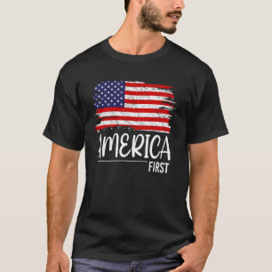 T-shirt USA Patriotique - Drapeau Américain Liberté - Fier