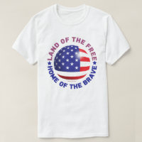 T-shirt USA Pays des Libres, Maison des Braves