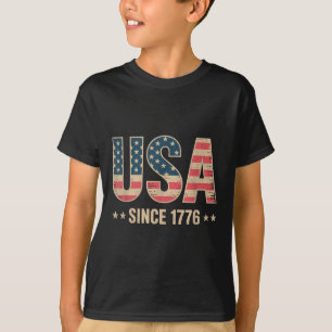 T-shirt Usa Pride 4 juillet Vintage depuis 1776 American