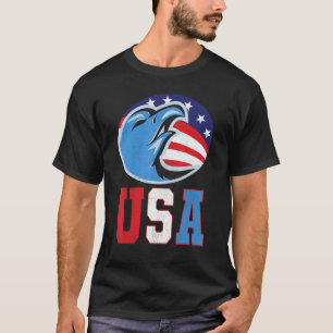 T-shirt Usa Pride American Eagle Independence Day 4th Of J