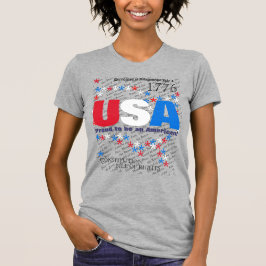 T-shirt USA Red White Blue Constitution