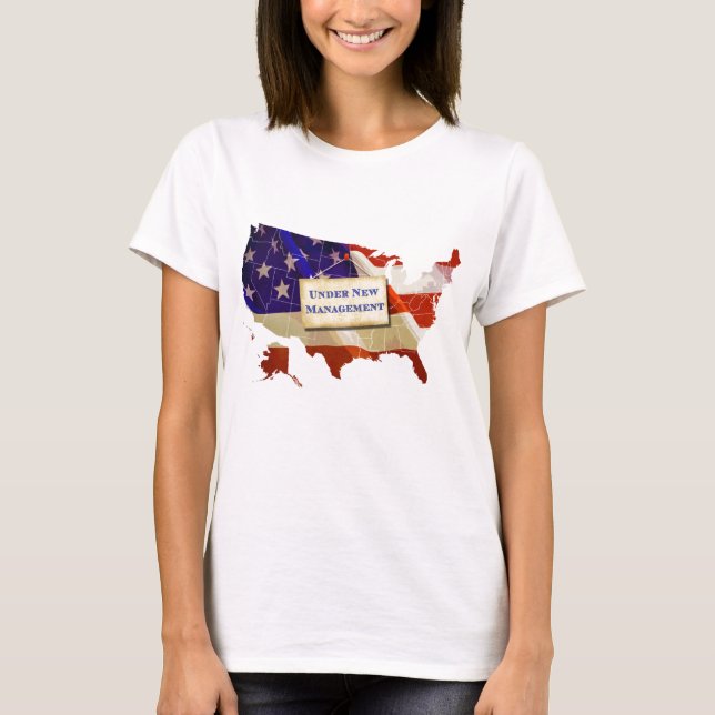 T-shirt USA : Sous la nouvelle direction (Devant)