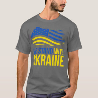 T-shirt Usa Stand avec l'ukraine