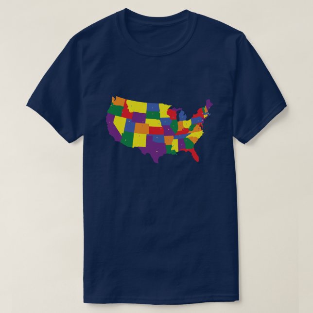 T-shirt USA States Pride (Design devant)