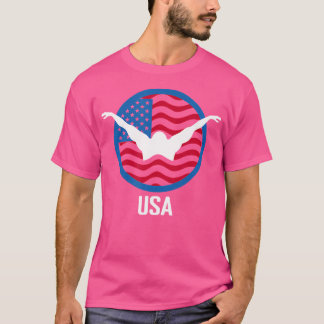 T-shirt Usa Swim Usa Summer Swimming 2024 Jeux