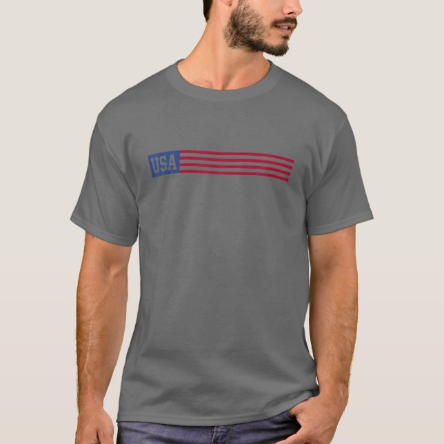 T-shirt USA T Femmes Hommes Patriotique American Pride 4E  (Devant)