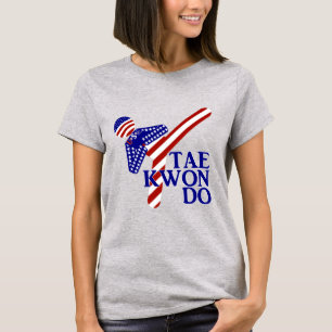 T-shirt USA Taekwondo Kick (1)