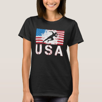 T-shirt USA Track and field team Drapeau américain US homm
