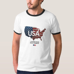 T-shirt USA - Une nation de liberté Sonneur patriotique