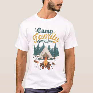 T-shirt usage de la réunion de famille du camp