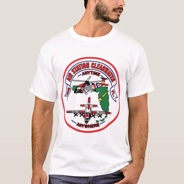 T-shirt USCG Air Station Clearwater FL (U.S. Coast Guard) (Devant)
