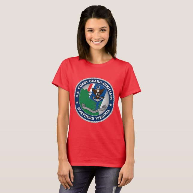 T-shirt USCG - Virginie-du-Nord (Devant entier)