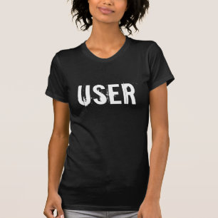 T-shirt "USER" Tee des femmes détruites
