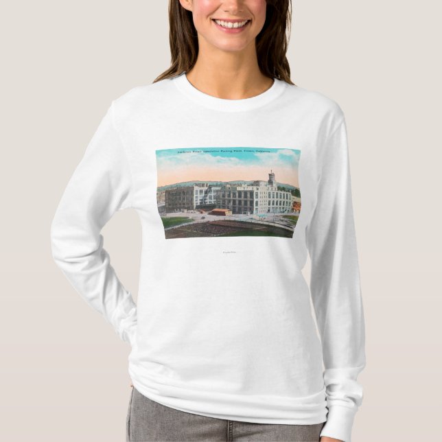 T-shirt Usine d'emballage d'association de raisin sec de (Devant)
